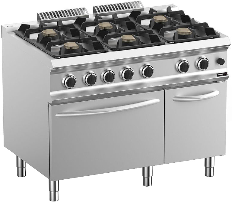 Плита газовая Apach Chef Line GLRRG129FEXXLP