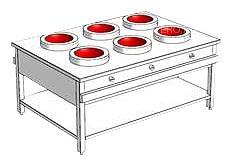 Плита индукционная WOK Heidebrenner ETK-I-W 761639