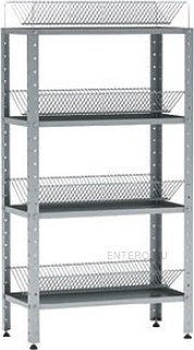 Стеллаж кухонный Cryspi СКТ Э (L=1000, S=300, H=1800, 4)