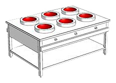 Плита индукционная WOK Heidebrenner ETK-I-W 761629